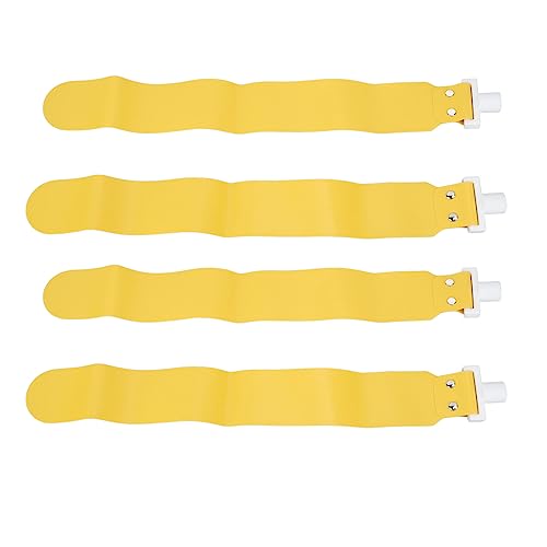 Flag Football Set, Adjustable Flag Football Belts for Kids Youth and Adults Training, 5pcs - color: Yellow