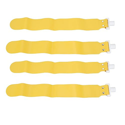 Flag Football Set, Adjustable Flag Football Belts for Kids Youth and Adults Training, 5pcs - color: Yellow
