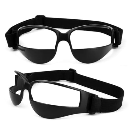 Basketball Glasses Low Head Training Aid Goggles Black Comfortable Soft Plastic Adjustable