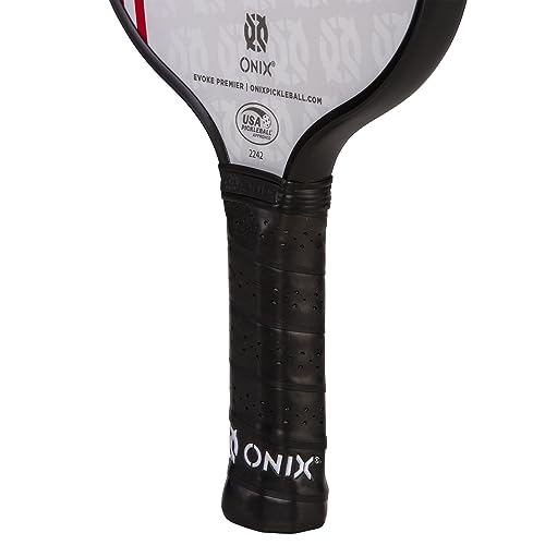 Onix Evoke Premier Professional Tournament Pickleball Paddle Composite Face Impact Paddle Shape - color: Red - CT-16 Standard Weight 16mm, size: Medium, style: 16mm