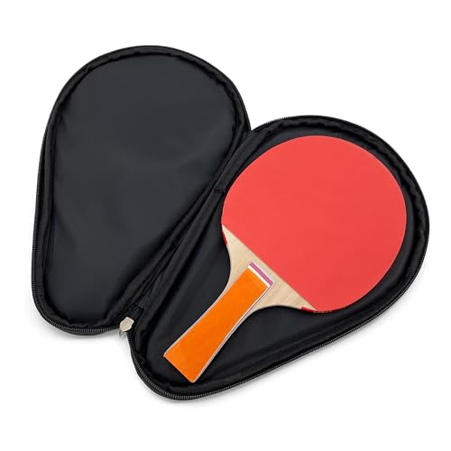 Colorful Table Tennis Racket Cover Ping Pong Paddle Bag Table Tennis Racket Case - color: Blue