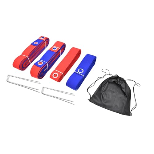 Beach Volleyball Courts Boundaries Line Kits Webbing Marker Beach Line Borderline Easy to Use Volleyball Webbing Marker - color: Red and Blue