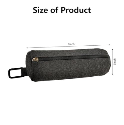 2Pcs Pickleballs Holder Bag with Metal Hook, Portable Tennis Ball Storage Bag, Pickleballs Training Equipment, Grey, Small to Medium