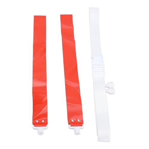 Flag Football Belts, 2 Flags per Belt with Adjustable Buckle Design for Kids Adults, Football Training Accessories for Outdoor Sports Games (Red)