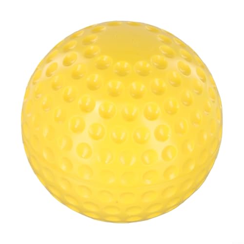 9 Or 12 Inch Dimpled Baseball Softball, PU Material, Suitable for Pitching Machine, Bright Colors - color: Yellow