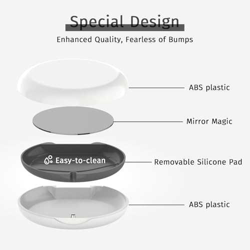 2Pack Retainer Case with Mirror, Compatible with Invisalign, Orthodontic Aligner Case with Removal Tool and Brush, White - color: 2 Pack - WhiteMirror