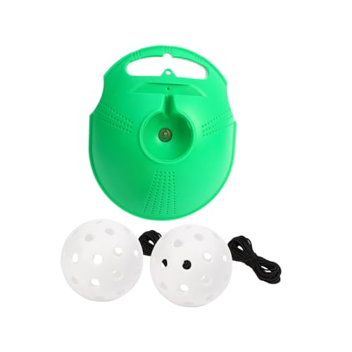 DYNWAVE Pickleball Trainer Pickleball Training Tool with Pickleball Ball Rope Enhances Skills Self Study Sports Pickleball Equipment, White