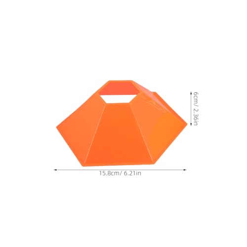 8pcs Soccer Training Marker Cones - Hexagonal Disc Cones for Speed and Agility Drills - Coaching Equipment for Football Practice Sports Training