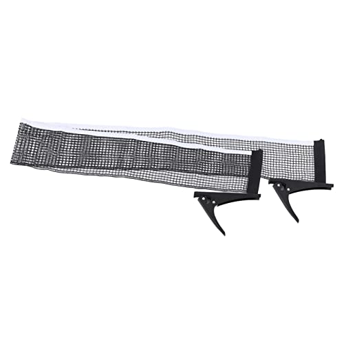 Standard Table Tennis Net Bracket Set, Table Tennis Net Rack Kit, Nylon Net with Stainless Steel Frame, to Install for Indoor and Outdoor Training,