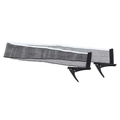 Standard Table Tennis Net Bracket Set, Table Tennis Net Rack Kit, Nylon Net with Stainless Steel Frame, to Install for Indoor and Outdoor Training,
