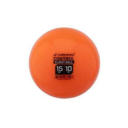 Champro 10" Control Flight Softballs for Batting Practice, 15oz, 6 Pack, Retail Box