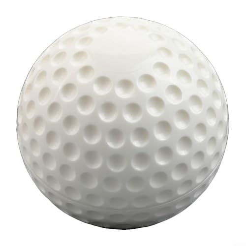 9 Or 12 Inch Dimpled Baseball Softball, PU Material, Suitable for Pitching Machine, Bright Colors - color: White