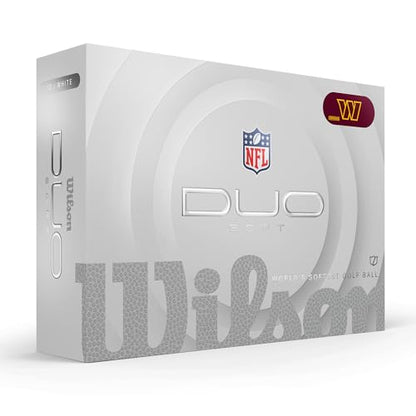 WILSON 2025 Duo Soft NFL Golf Ball - 12 Balls, White, Atlanta Falcons - color: Washington Commanders