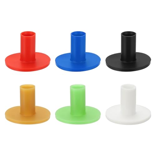 Rubber Golf Practice Tee, Rubber Driving Tee-Fitting for (Indoor/Outdoor/Golf Hitting Mats/Courses/Backyards/Lawns) - color: 6 Colors, size: 1.4 Inch
