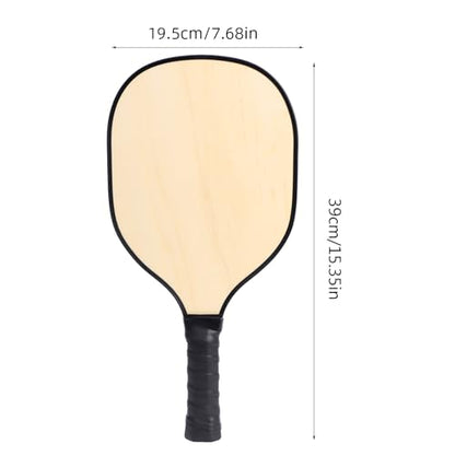 Lightweight Rackets Wood Paddle with Ergonomic Cushion Grip Racket Easy to Use Rackets with Ergonomic Cushion Grip