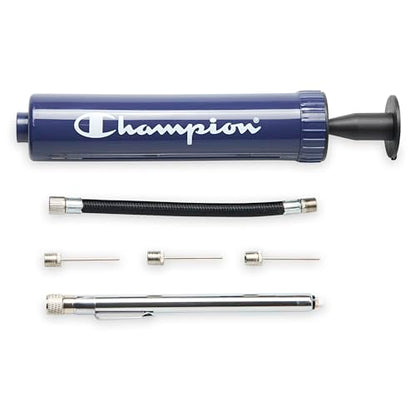 Champion Replacement Ball Pump with Metal Inflation Replacement Needles for Sports Balls with Compact Case, Compatible with Most Pumps for Basketball, Soccer, Football, Volleyball & Yoga Balls