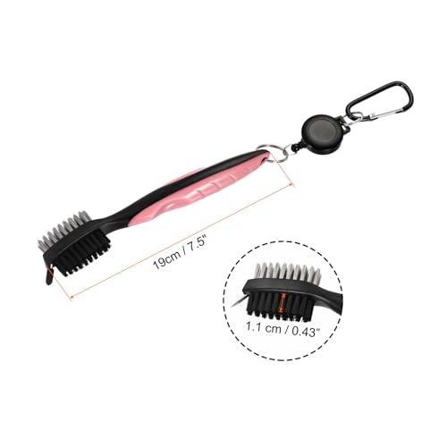 PATIKIL Golf Club Brush,Extension Cord Golf Club Groove Cleaner with Retractable Cleaning Nails and Ergonomic Grip