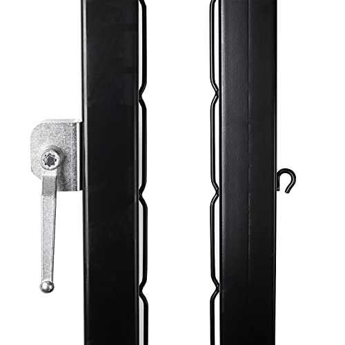 Aoneky Pickleball Post with Ground Sleeves - color: Black, style: Square