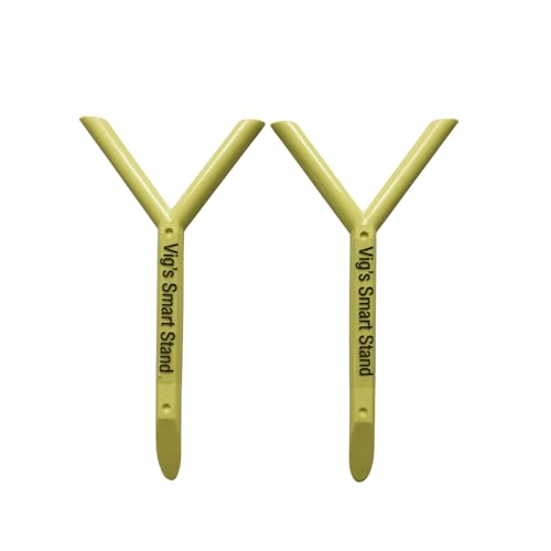 Golf Club Stand and Holder - Set of 2 - Golf Accessories, Pocket Size for Wet Grass Protection by Vig's Smart Stand