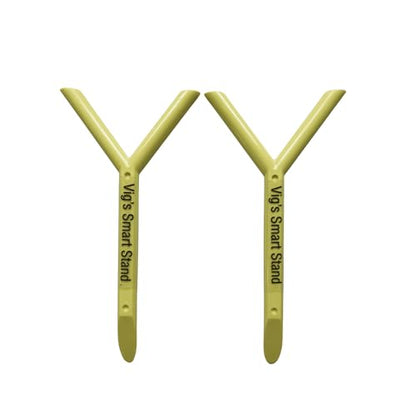 Golf Club Stand and Holder - Set of 2 - Golf Accessories, Pocket Size for Wet Grass Protection by Vig's Smart Stand