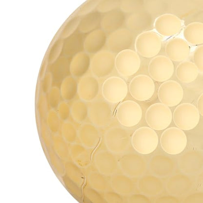 4Pcs Portable Double Layer Gold Plating Golf Ball Accessory Golden for Long Distance High Visibility Practice Training