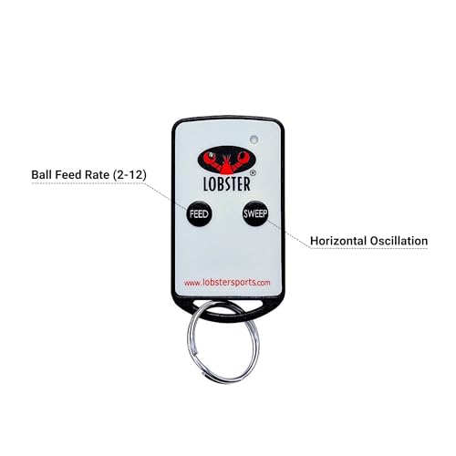 Lobster Sports Pickleball Machine – Full-Featured – Adjustable Topspin, Backspin, & Lobs, Random Oscillation, Ball Speed (20-60MPH), Lightweight & Portable, Holds 125 Balls, with Multi-Function Remote - style: The Pickle