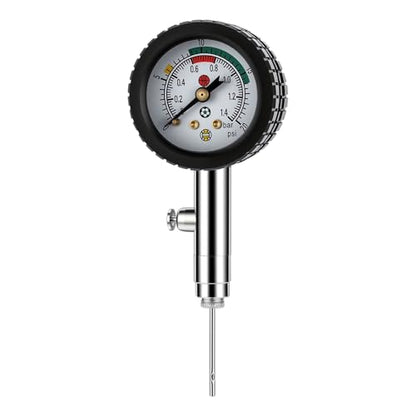 MEASUREMAN Multi-Sport Ball Pressure Gauge with Deflation Button 0-20PSI/0-1.4 Bar & Color-Coded, 3.6x1.8in Lightweight for Soccer, Football, Basketball, Volleyball Pressure Measurement