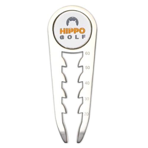 PegGauge 3-in-1 Tee Height Gauge & Golf Divot Tool – Magnetic Ball Marker, Repair Pitch Marks, Perfect Tee Height Every Swing, Lightweight Golf Accessory