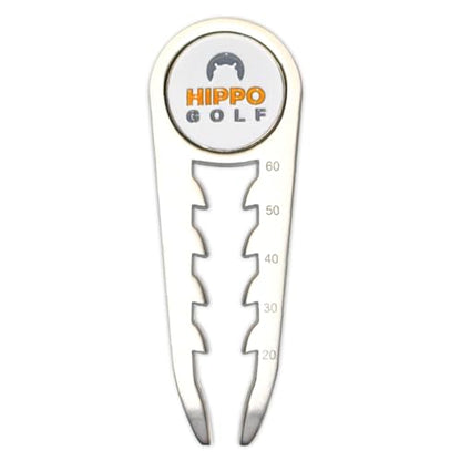 PegGauge 3-in-1 Tee Height Gauge & Golf Divot Tool – Magnetic Ball Marker, Repair Pitch Marks, Perfect Tee Height Every Swing, Lightweight Golf Accessory
