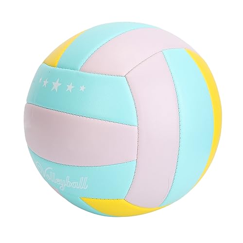 SUNGOOYUE Size 5 Volleyball, Soft High Elasticity PVC Indoor Outdoor Training Ball with Special Air Nozzle Design, for Gym Field Games and Recreational Activities
