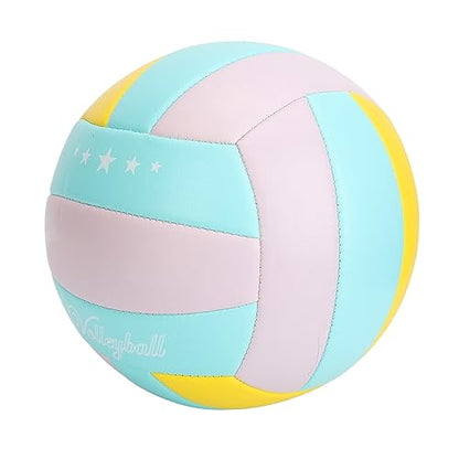 SUNGOOYUE Size 5 Volleyball, Soft High Elasticity PVC Indoor Outdoor Training Ball with Special Air Nozzle Design, for Gym Field Games and Recreational Activities