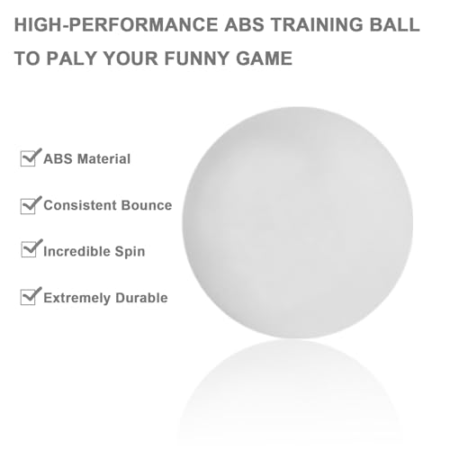 3 Star Ping Pong Balls - High Performance ABS Table Tennis for Training,Game - color: Pack of 20 White