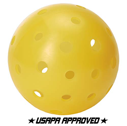Tourna Strike Outdoor Pickleballs (12 Pack) - USAPA Approved, Optic Yellow (PIKL-12-OY-O) - style: 12 Pack