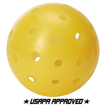 Tourna Strike Outdoor Pickleballs (12 Pack) - USAPA Approved, Optic Yellow (PIKL-12-OY-O) - style: 12 Pack