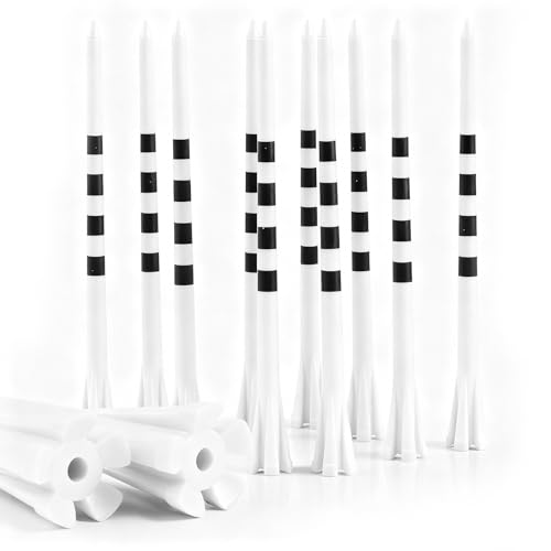 Amy Sport Extra Long Golf Tees Plastic 4 Inch or 5 Inch 30 Pack, 5 Prong Unbreakable & Consistent Height Tees, Driving Range Tee Easy to Find in White Pink Green for Men Women - color: White, size: 4 Inch