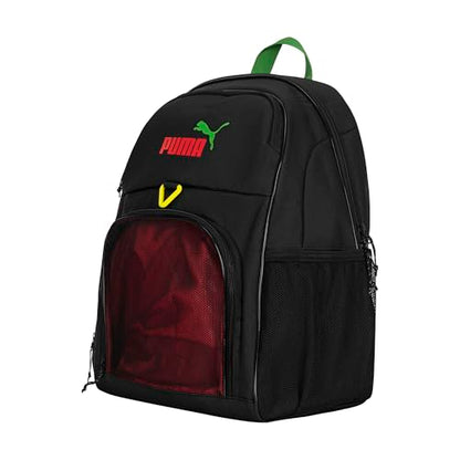 PUMA Pitch Ball Backpack with Front Mesh Ball Compartment & Ventilated Shoe Pocket