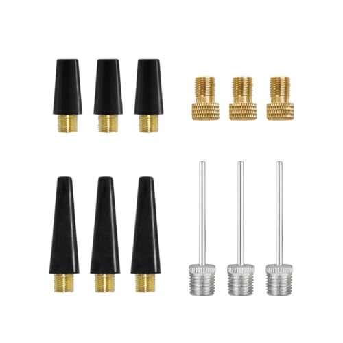 12 Pcs Ball Needles for Air Pump, Needle Inflator Kit Needle Nozzle Adapter, Air Pump Nozzle Adapter Kit for Sport Balls, Swim Ring, Bike