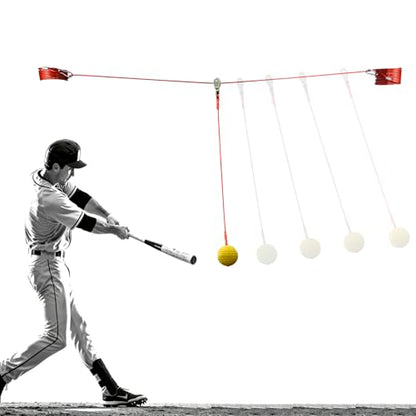 Batting Swing Trainer for Baseball and Softball,Solo Baseball Softball Hitting Trainer,Rope Bat Swing Trainer,Softball Training Equipment,Baseball Swing Training for Backyard