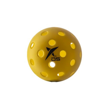 DROP SHOT Pickleball Balls – Outdoor Pickleball Balls Pack of 6 Tournament – Pickleball (USAPA) Approved - 6 Packs - Professional Pickleball, Yellow, DA224027