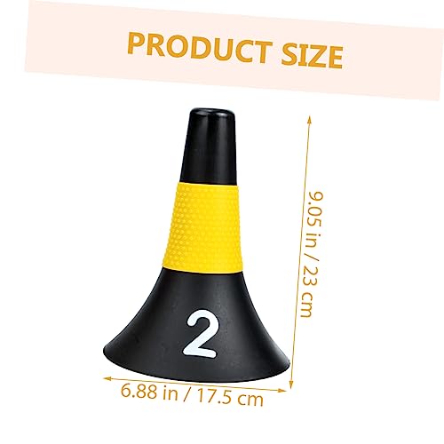 STOBOK 10pcs Horns Shaped Athletic Cones for Football Training Creative Sport Disc Marker Cones for Drills Durable Sign Barrels for Sports Practice and Coaching