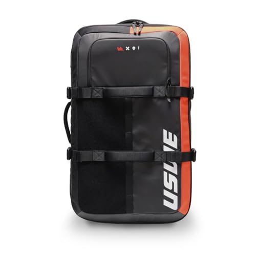 USWE Buddy Athlete Gear Pack, Duffle Bags to Store Sports Gear, Essentials, Ideal For Travelling, Gym, Training and More (100L Trolley Bag Black/Red) - style: 100l Trolley Bag Black/Red