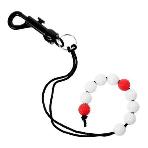 BESPORTBLE Golf Score Counter with Beads Portable Stroke Tracker for Accurate Scoring Use Golfing Accessory for Men and Women Durable and Cloth Design