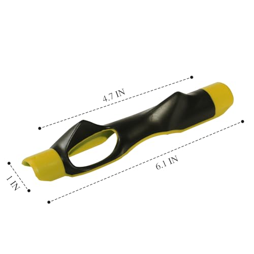 Golf Grip Trainer Attachment for Kids and Woman Beginner Training Equipment for Improving Hand Positioning on Golf Club Right Handed Golf Swing Trainer 6 Inches - color: Yellow