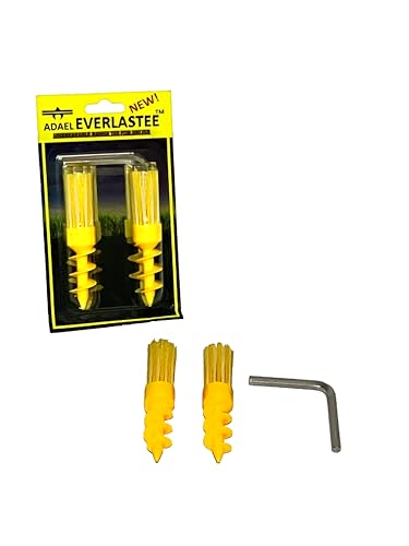 ADAEL Everlastee Unbreakable Plastic Golf Driving Range Tee for Practice on Grass, Flexible Bristles Low Friction Brush Tee, Reusable Golf Tees Embed Once Survive Hundreds of Drives