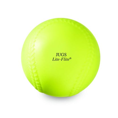Jugs Lite-Flite Baseballs with Bucket Optic Yellow, 9-inch