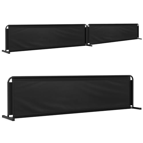 Pickleball Court Dividers, 3 Extra-Large Ball Barrier Panels-10×2.5 ft Each, Portable Pickleball Baffle Barrier to Block Stray Balls, Pickleball Field Fence
