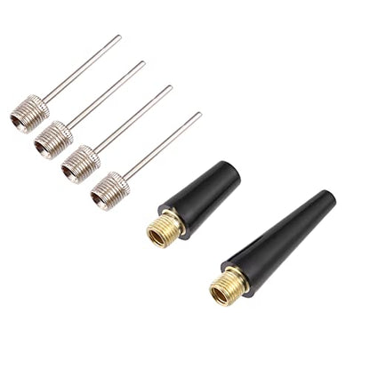 X AUTOHAUX 1 Set Portable Air Pump with Inflation Needle Tapered Nozzle Extension Hose for Bicycle Wheel Tire Inflator