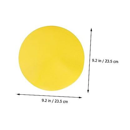 balacoo 4pcs Reusable Football Training Markers Round Markers Red Yellow for Soccer Drills Agility Training and Sports Activities
