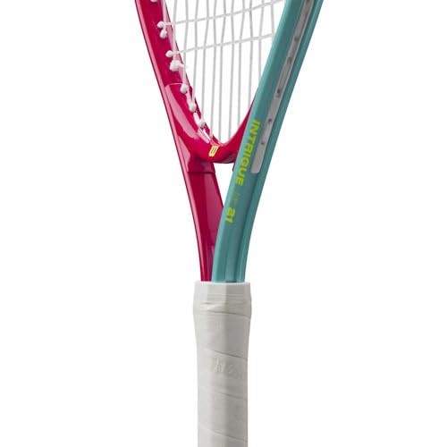 Wilson Intrigue Junior 21 Girls Tennis Racket Red/Yellow Strung 205g L