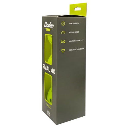 Baden Rival 40 Pickleball Balls | Set of 3 | USAPA Approved | Durable for Consistent Play | Neon Green - color: Neon Green